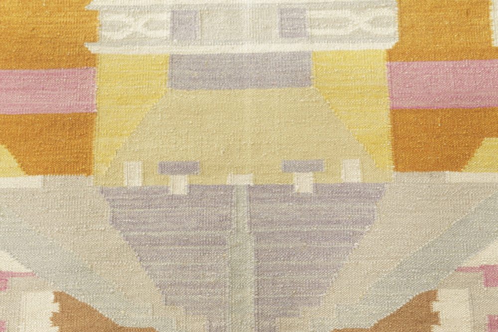 Contemporary Scandinavian Style Rug in Bright Colors N12164