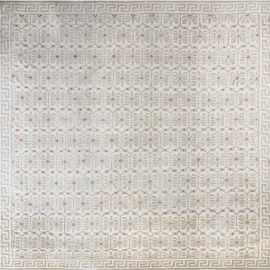 Dhurrie Mid-Century Hand-Knotted Rug BB7584