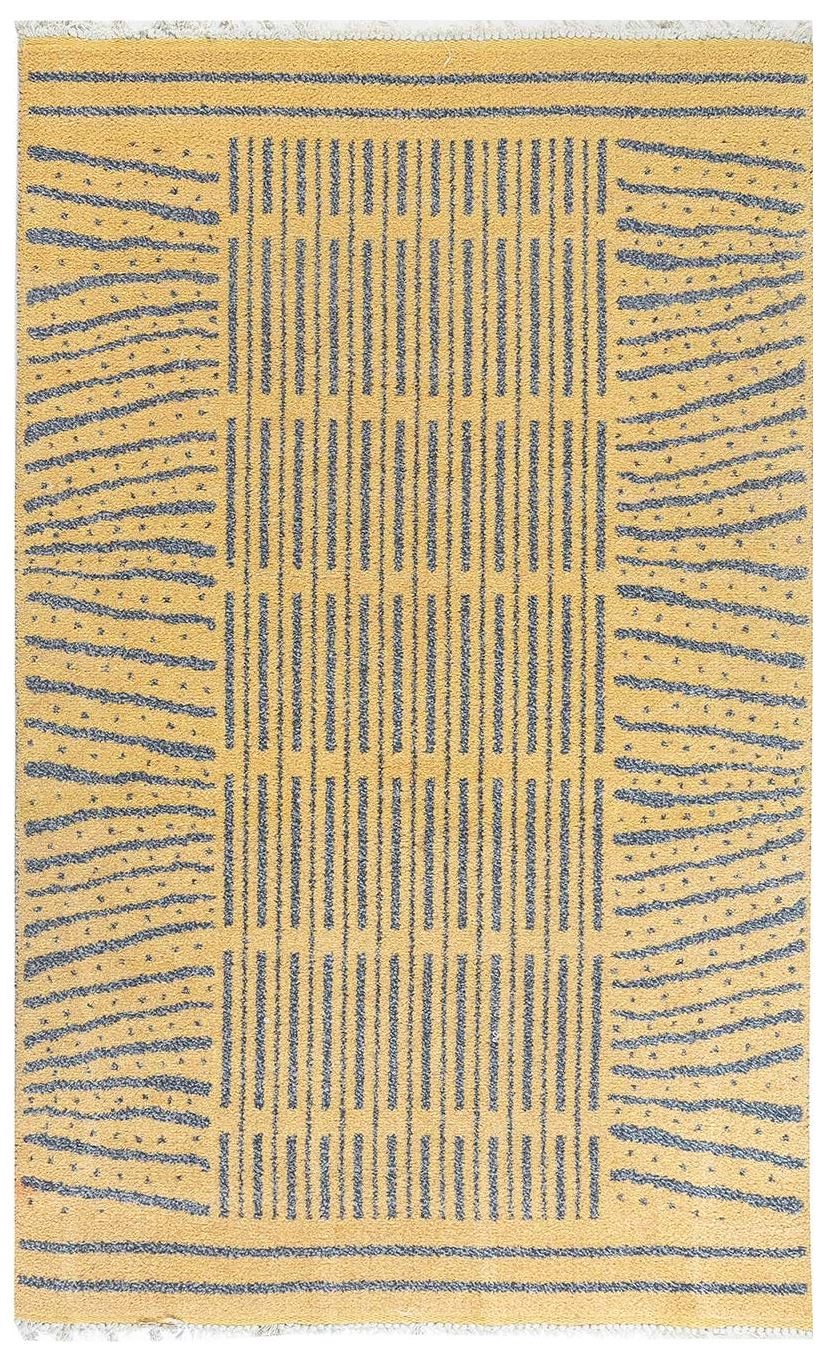 2020-12-30 14_01_14-Handmade Vintage Swedish Wool Rug in Blue-Grey and Yellow BB7102 by DLB