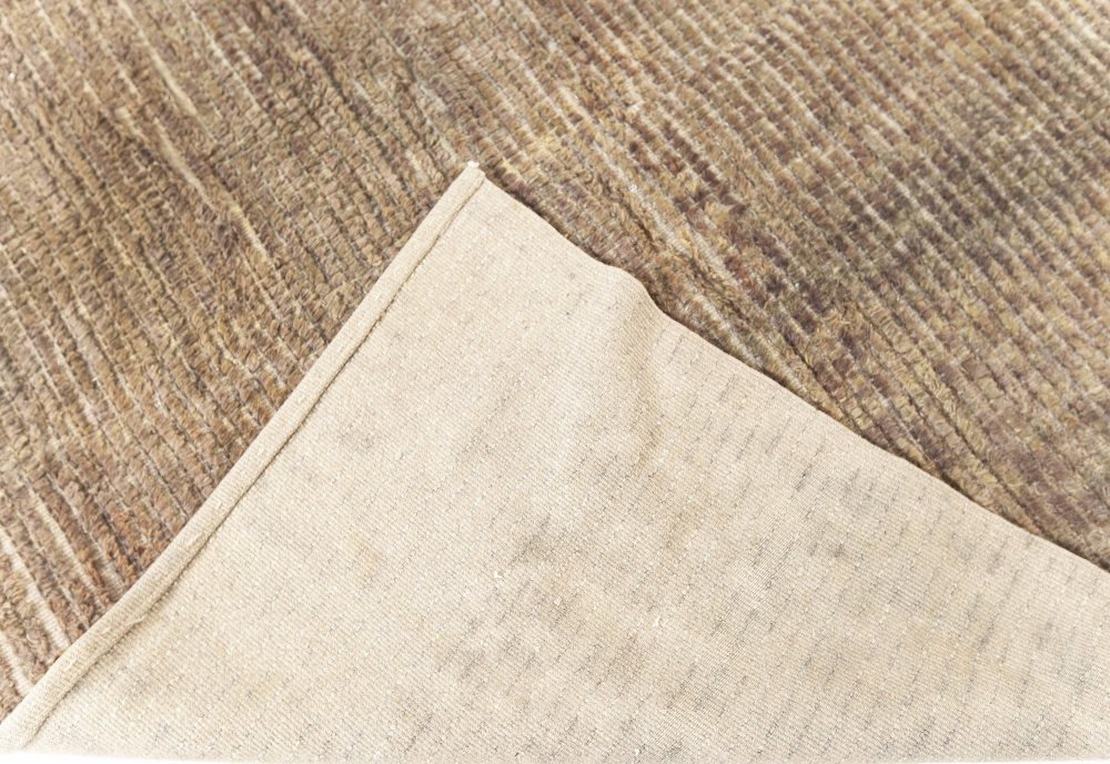 Doris Leslie Blau Collection Modern Textural Marsh Rug in Neutral Colors N12174