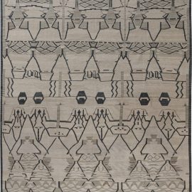 New Swedish Design Flat Weave Rug N12168