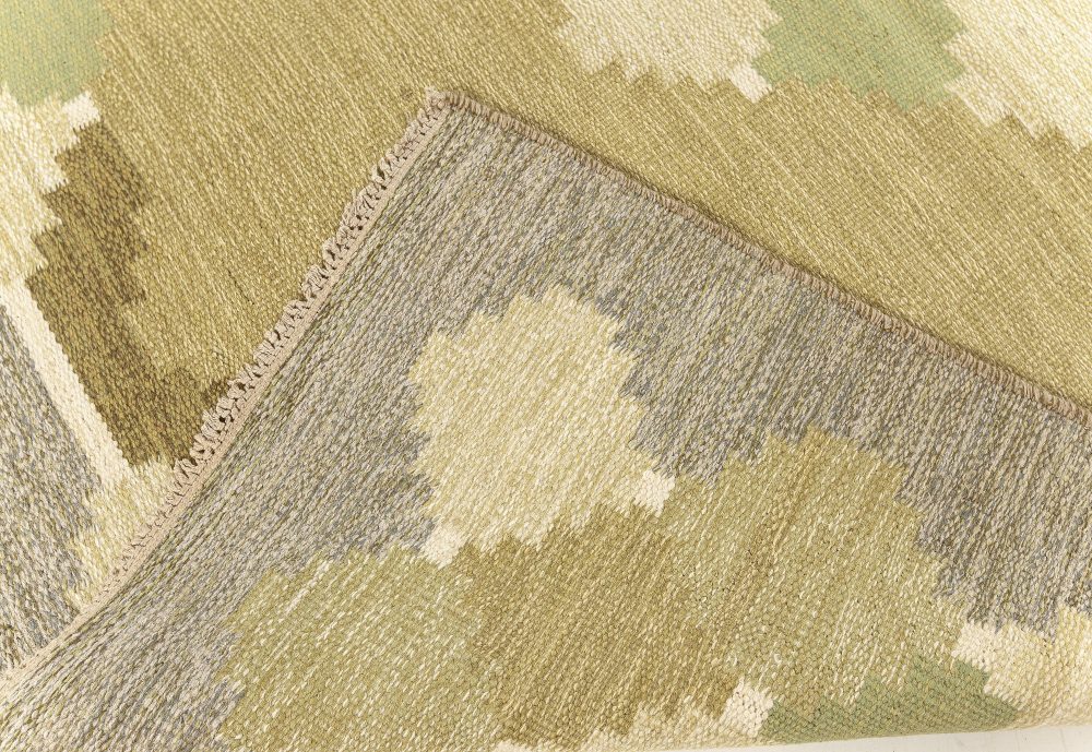 Vintage Swedish Rug signed by KARIN JÖNSSON, (KJ) BB7619
