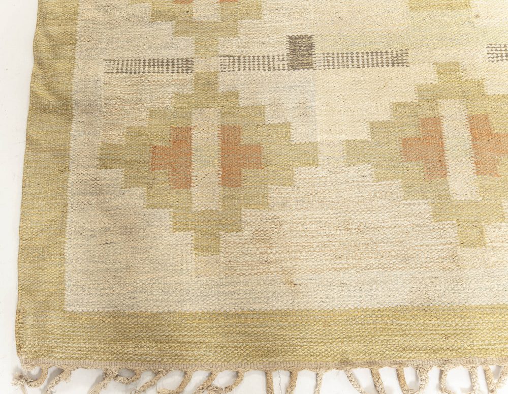 High-quality Vintage Swedish Rug Signed by Karin Jönsson, “KJ” BB7600