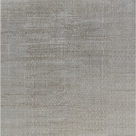 Geometric Modern Classic Taupe With Light Beige Handmade Wool Rug “Terra” N12188