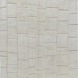 Tribal Style Modern Moroccan Wool Rug with Brick Wall Design N12182