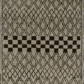Doris Leslie Blau Collection Beige, Brown Tribal Style Moroccan Wool Rug N12189