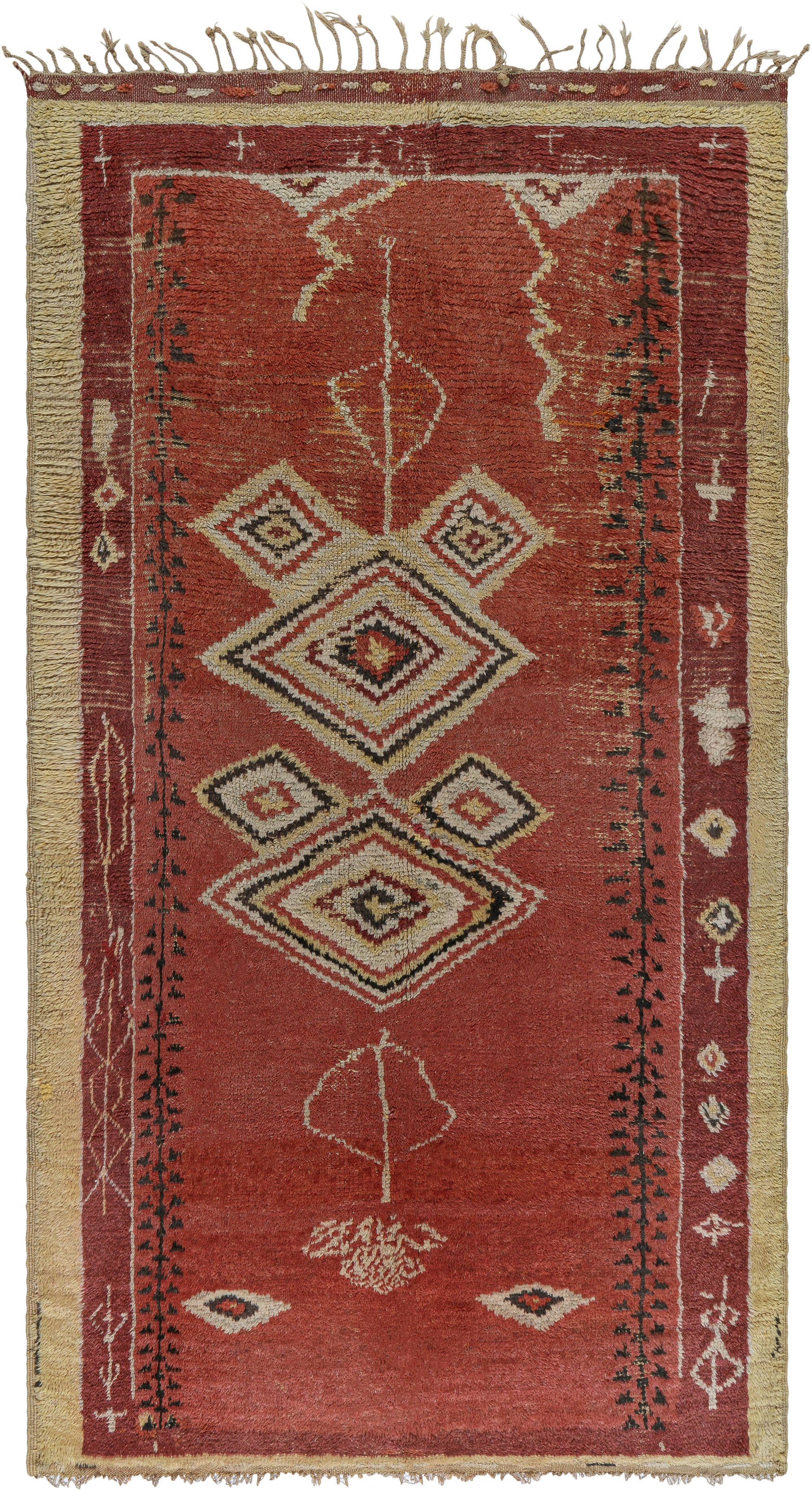 Moroccan handmade wool kilim rug,Authentic wool rug.