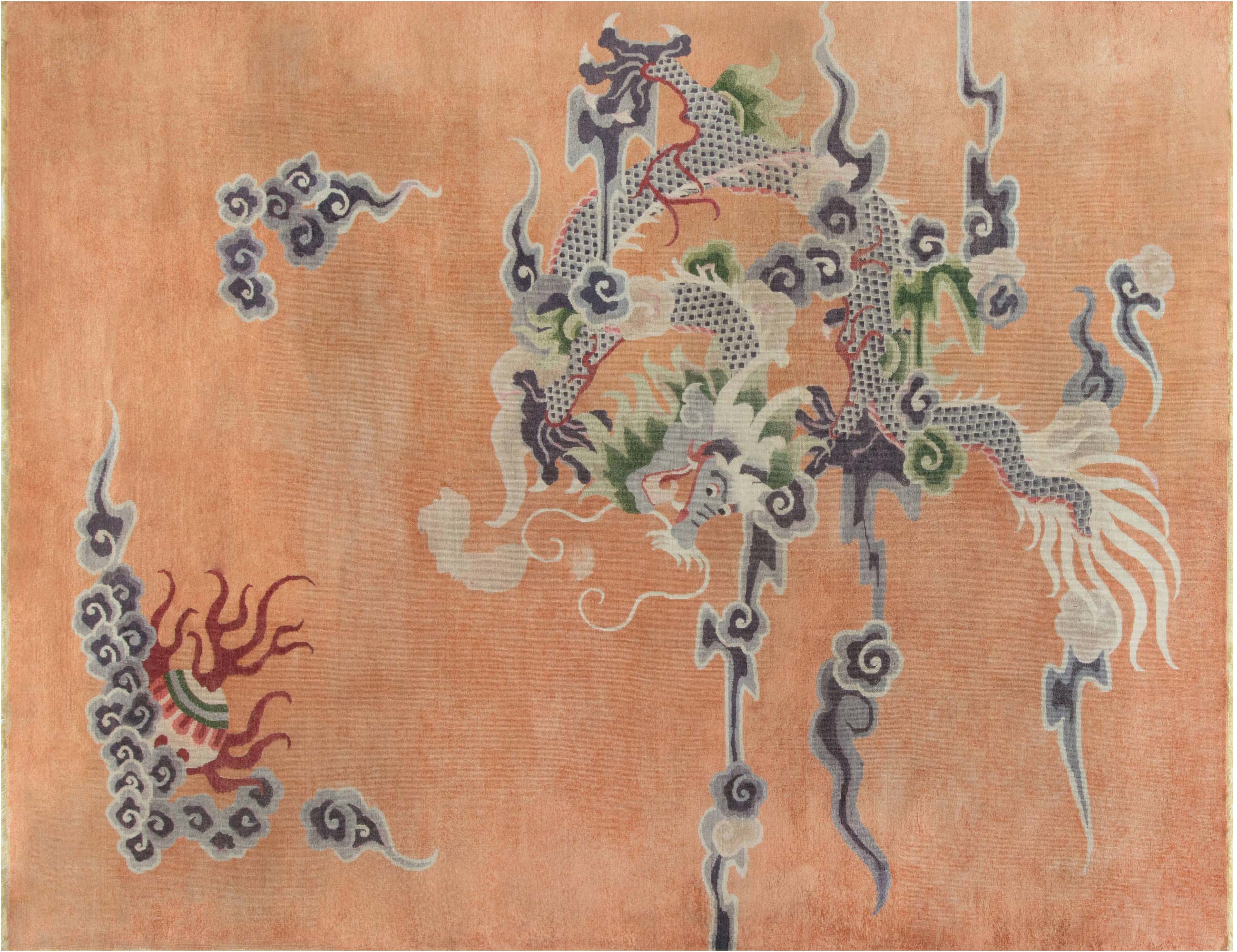 Antique Silk Chinese Rug BB6964 Antique Silk Chinese Rug BB6964