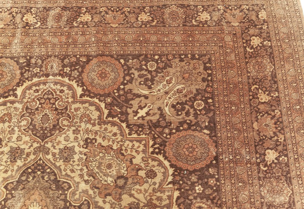 Persian Tabriz Hand-Knotted Wool Rug BB7626