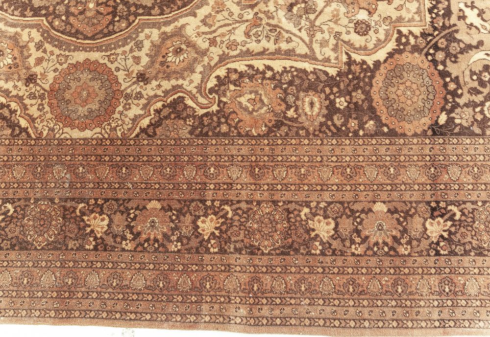 Persian Tabriz Hand-Knotted Wool Rug BB7626