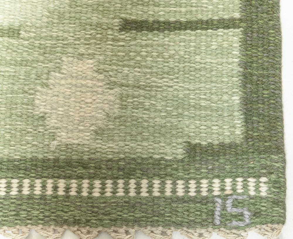 Vintage Swedish Rug by Ingegerd Silow BB7631