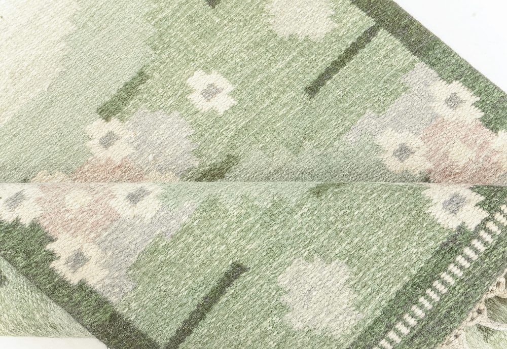 Vintage Swedish Rug by Ingegerd Silow BB7631