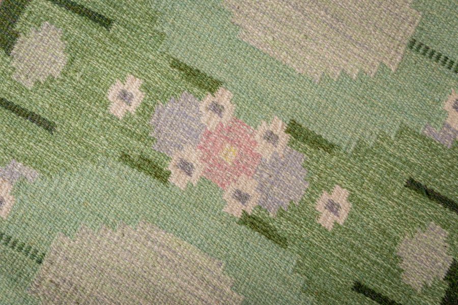 Vintage Swedish Rug by Ingegerd Silow BB7631