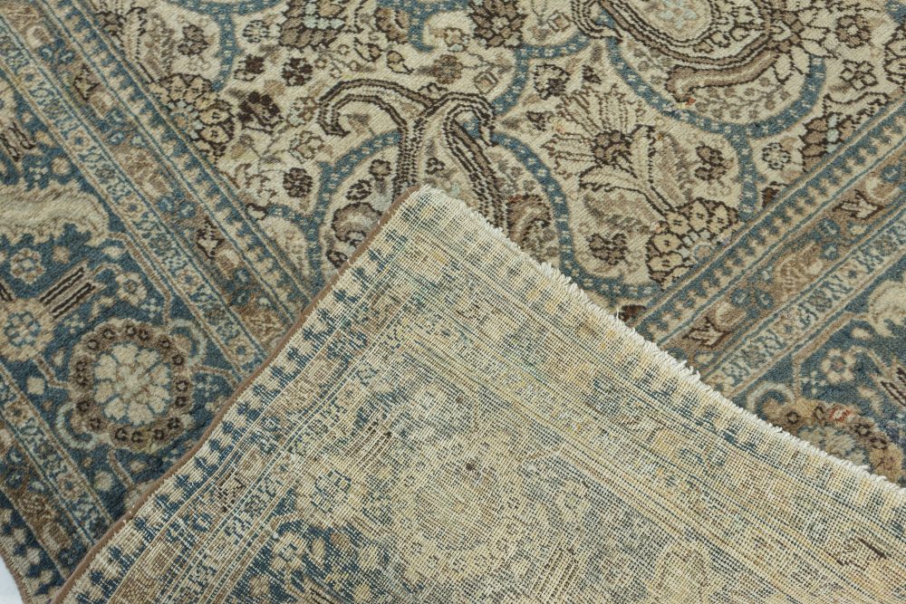 Authentic Persian Tabriz Rug in Beige, Blue, Brown, Gray BB7635