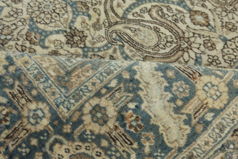 Authentic Persian Tabriz Rug in Beige, Blue, Brown, Gray BB7635