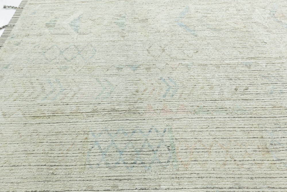 Doris Leslie Blau Collection Modern Textural Tribal Rug in Muted Colors N12209