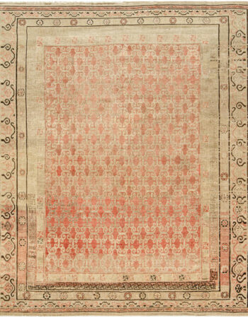 Tabriz Persian Antique Floral Allover Soft Beige Hand-Knotted Wool Rug – Circa 1920 BB8746 Tabriz Persian Antique Floral Allover Soft Beige Hand-Knotted Wool Rug – Circa 1920 BB8746