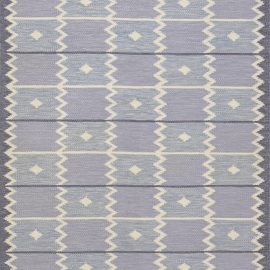 High-quality Mid-Century Lavender Swedish Flat weave Rug BB7629