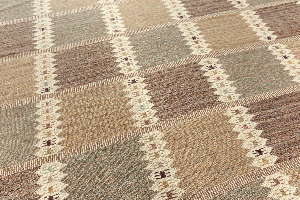 Doris Leslie Blau Collection Swedish Design Handmade Wool Rug N12216