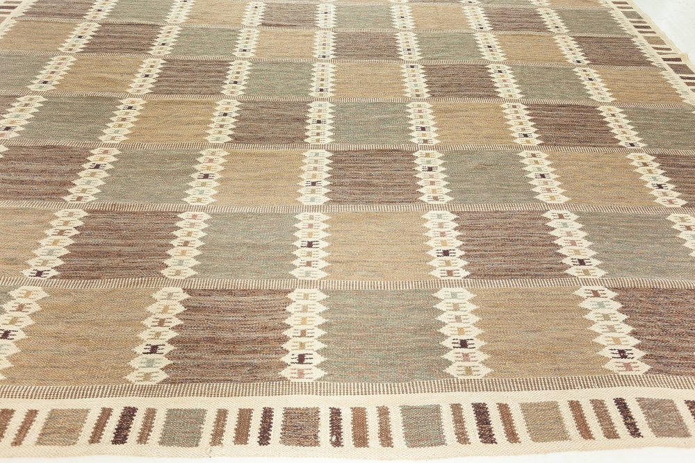 Doris Leslie Blau Collection Swedish Design Handmade Wool Rug N12216