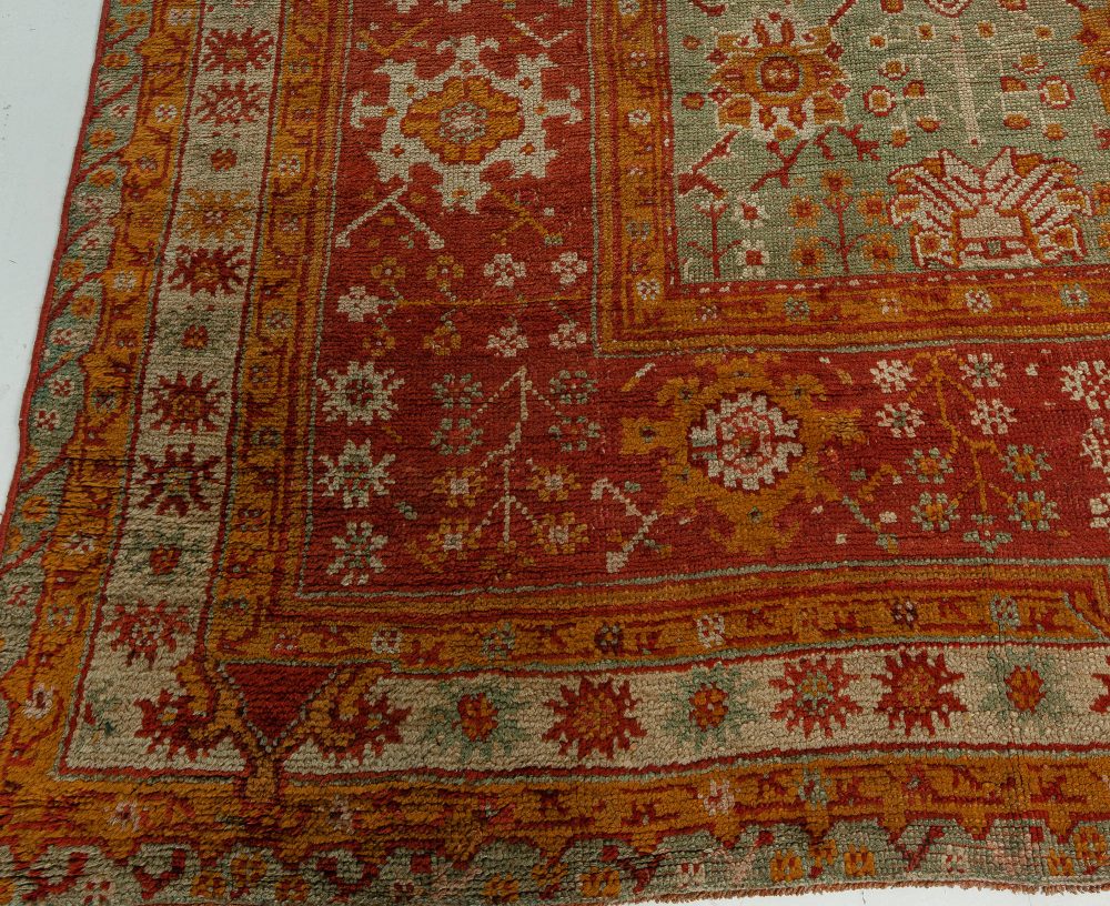 Handmade Antique Decorative Turkish Oushak Rug BB7644