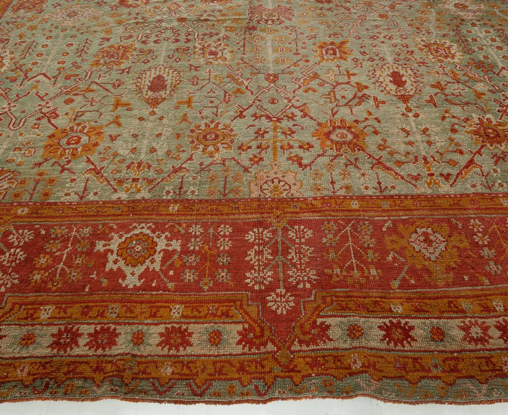 Handmade Antique Decorative Turkish Oushak Rug BB7644