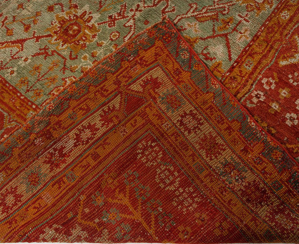 Handmade Antique Decorative Turkish Oushak Rug BB7644