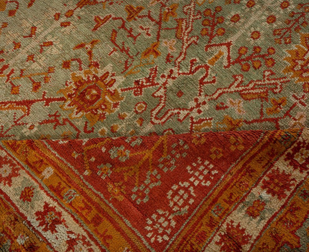 Handmade Antique Decorative Turkish Oushak Rug BB7644