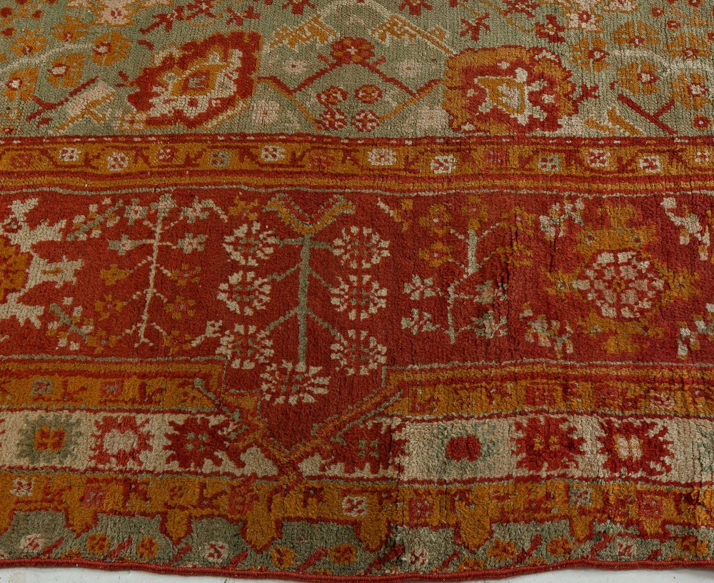 Handmade Antique Decorative Turkish Oushak Rug BB7644