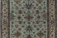 Authentic Persian Heriz Rug in Beige, <mark class='searchwp-highlight'>Blue</mark>, Brown, Green and Red BB7643