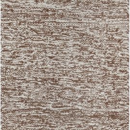 Abstract Modern Classic Taupe With Light Beige Handmade Wool Runner “Earthbound Harmony” N12239
