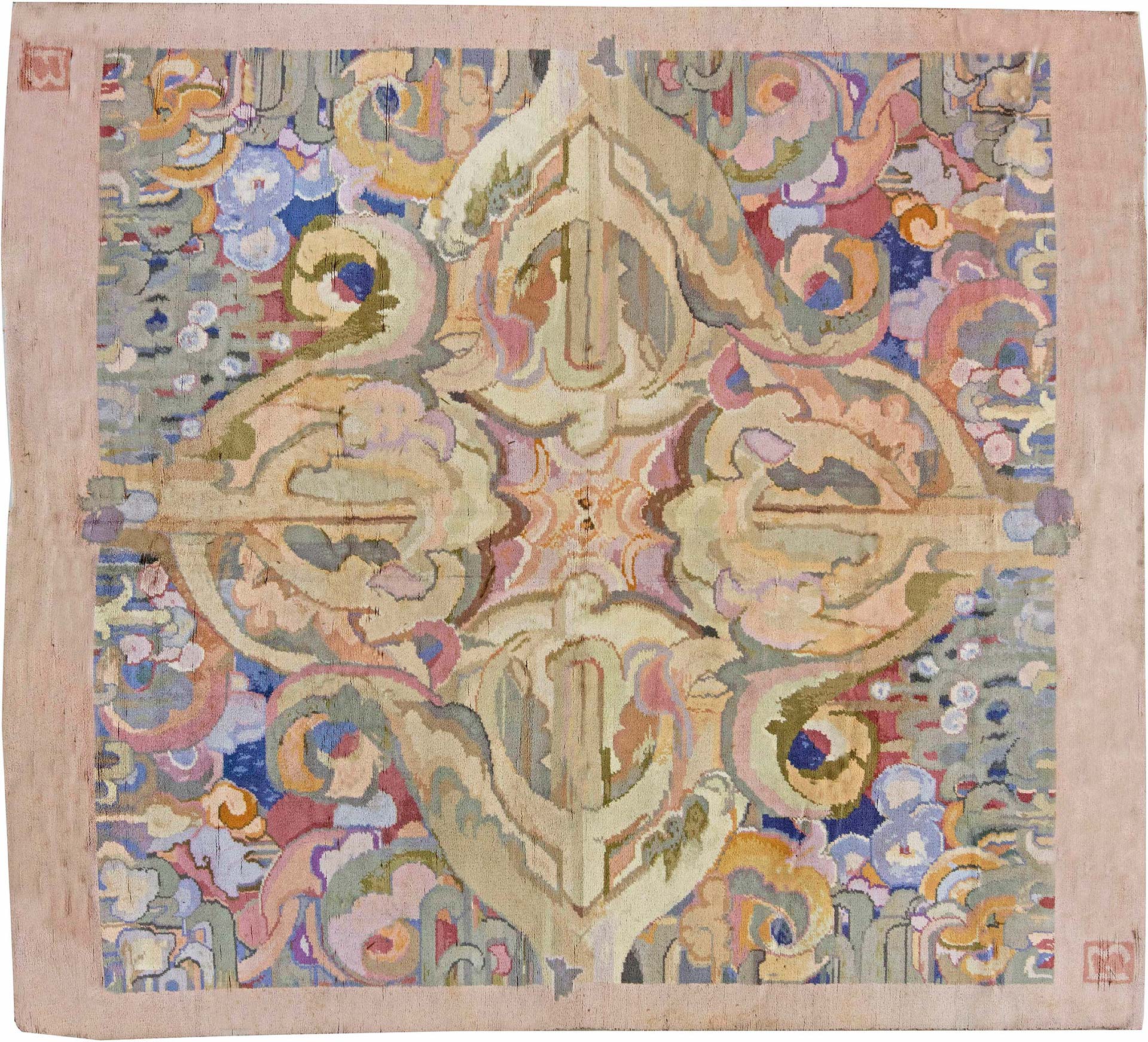 1930 Art Deco Rug by Sir Frank Brangwyn BB6261 1930 Art Deco Rug by Sir Frank Brangwyn BB6261