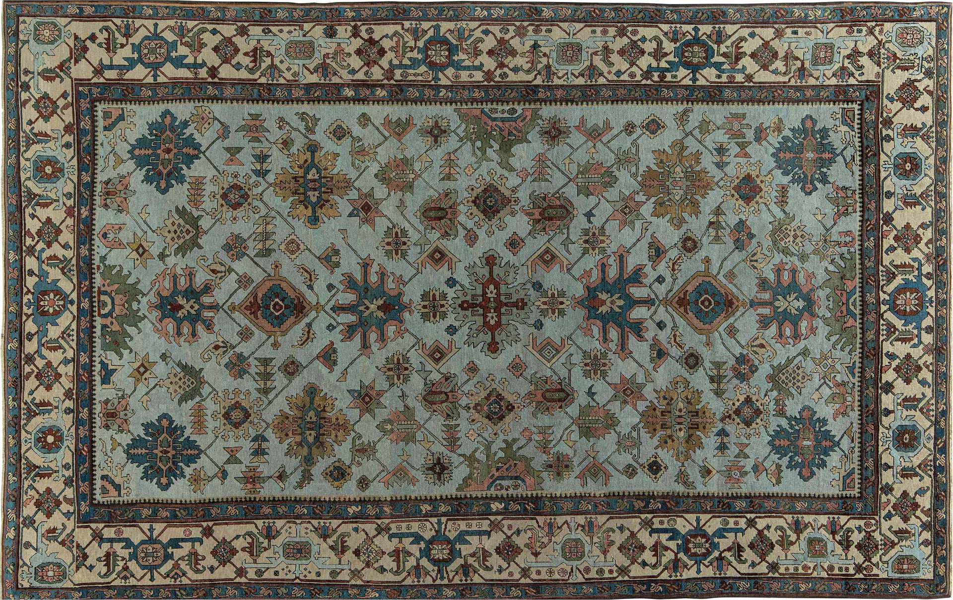 BB7643 An Antique Persian Hand-knotted Wool Rug from the 1920’s BB7643 An Antique Persian Hand-knotted Wool Rug from the 1920’s