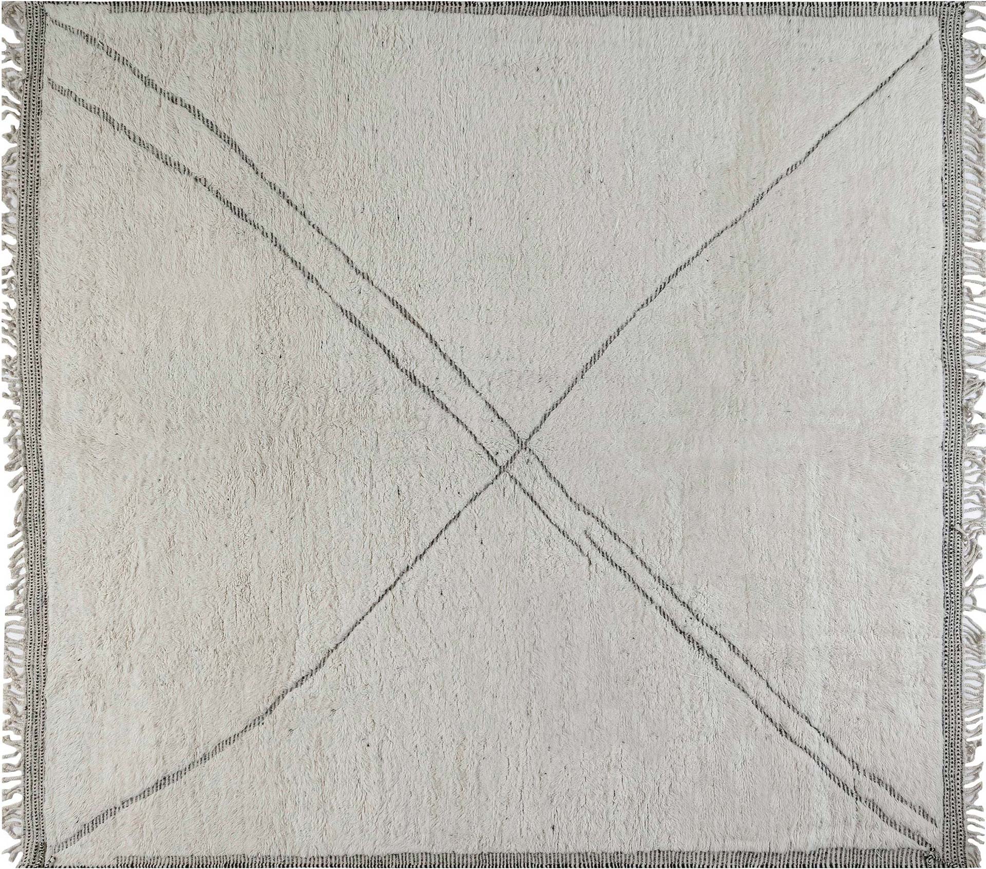 N12187 A Contemporary Natural Wool Moroccan Rug N12187 A Contemporary Natural Wool Moroccan Rug
