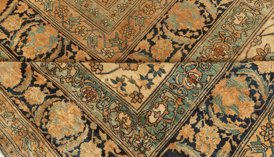 Authentic Persian Kirman Handmade Wool Rug (Size Adjusted) BB7647