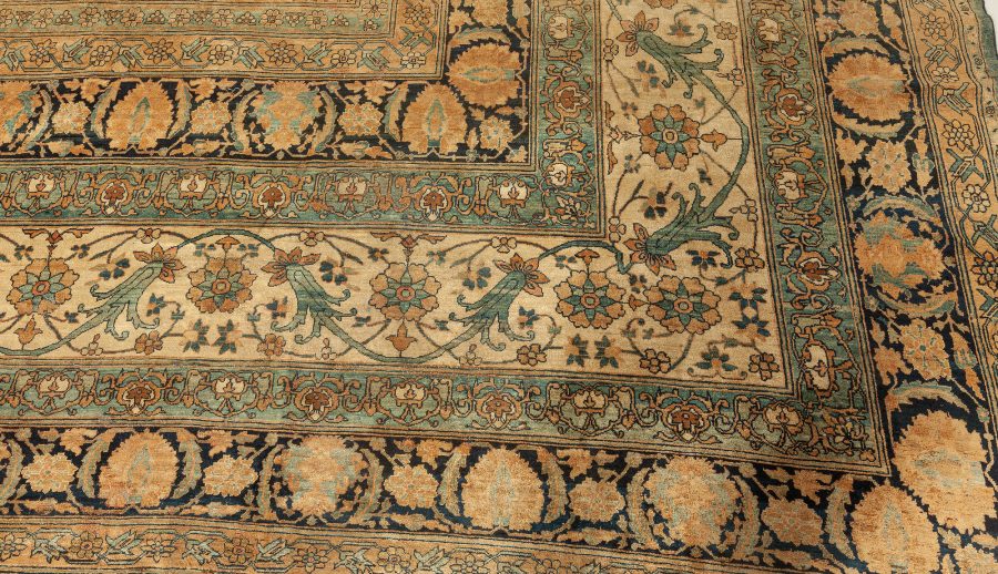 Authentic Persian Kirman Handmade Wool Rug (Size Adjusted) BB7647