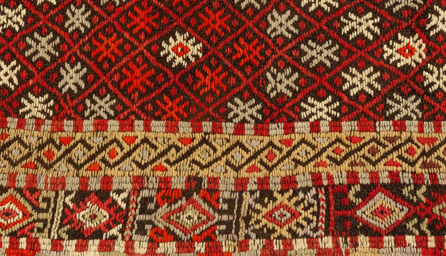 Bohemian Style Vintage Rag Rug BB7652