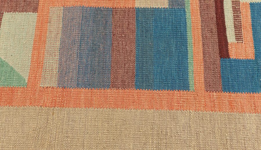 Contemporary Sunny Malmo Swedish Rug N12268