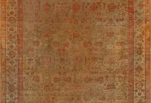 Fine Antique Turkish Oushak Beige, Gold, Green, <mark class='searchwp-highlight'>Orange</mark> Rug (Size Adjusted) BB7650
