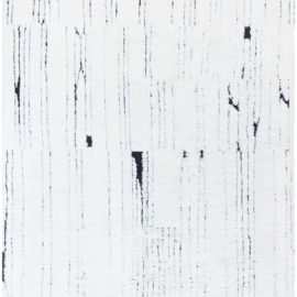 Modern Abstract Brushstroke Off White Handmade Wool Rug “Sumi” N12258