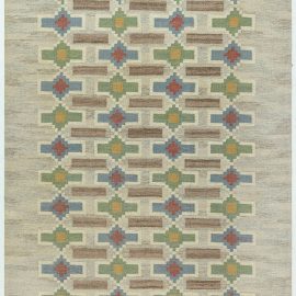 Vintage Swedish Flat Weave Rug by Judith Johannsson BB7653