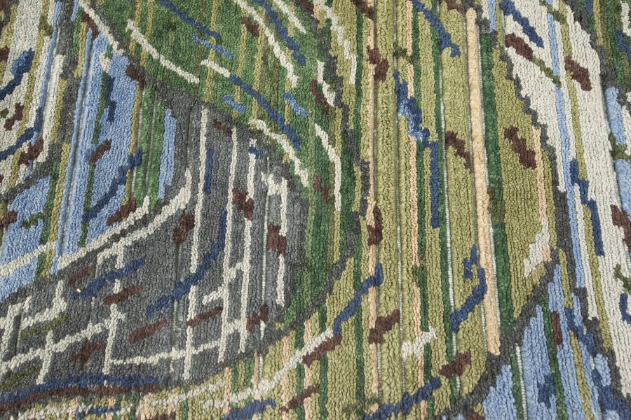 Doris Leslie Blau Collection Textural Cyclone Wool Rug N12292