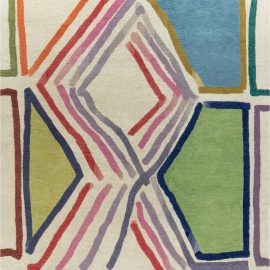 Doris Leslie Blau Collection Modern Brushstroke Handmade Wool Rug N12295