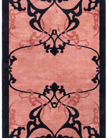 Contemporary Geometric Grid Slate Gray Handmade Wool Carpet “Duskfall” N11821 Contemporary Geometric Grid Slate Gray Handmade Wool Carpet “Duskfall” N11821