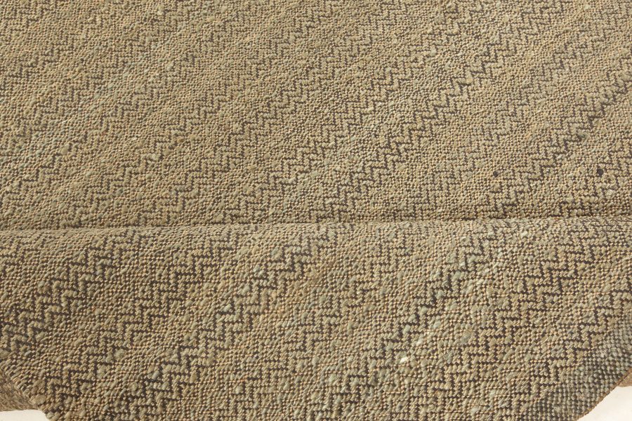 Contemporary Flat Weave Natural Fiber Rug N12304