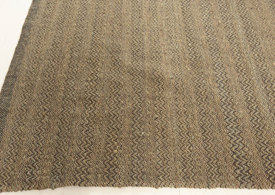 Contemporary Flat Weave Natural Fiber Rug N12304