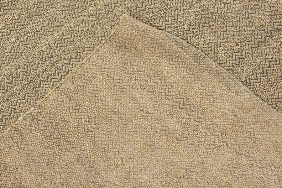 Contemporary Flat Weave Natural Fiber Rug N12304