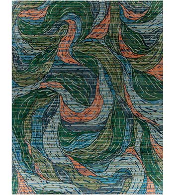 Contemporary Cyclone Rug N12292