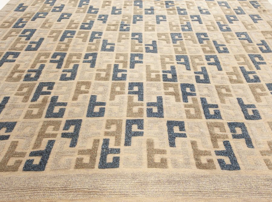 Modern Swedish Style Wool Rug N12307