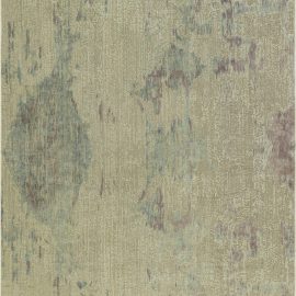 Traditional Rug Abstract-Inspired Abstract Warm Tan Hand-Knotted Wool & Silk “Nuvola” N12312